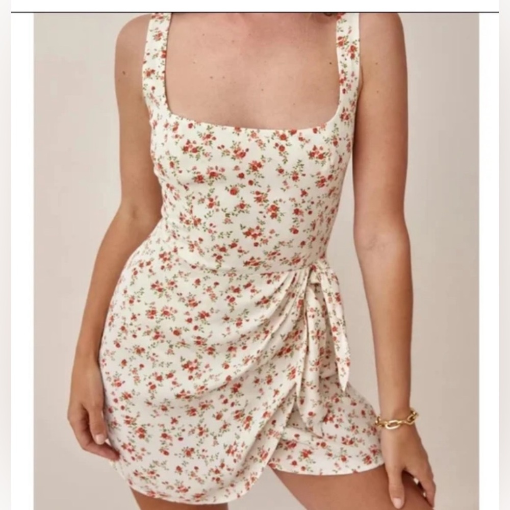 Reformation hedy flora mini dress